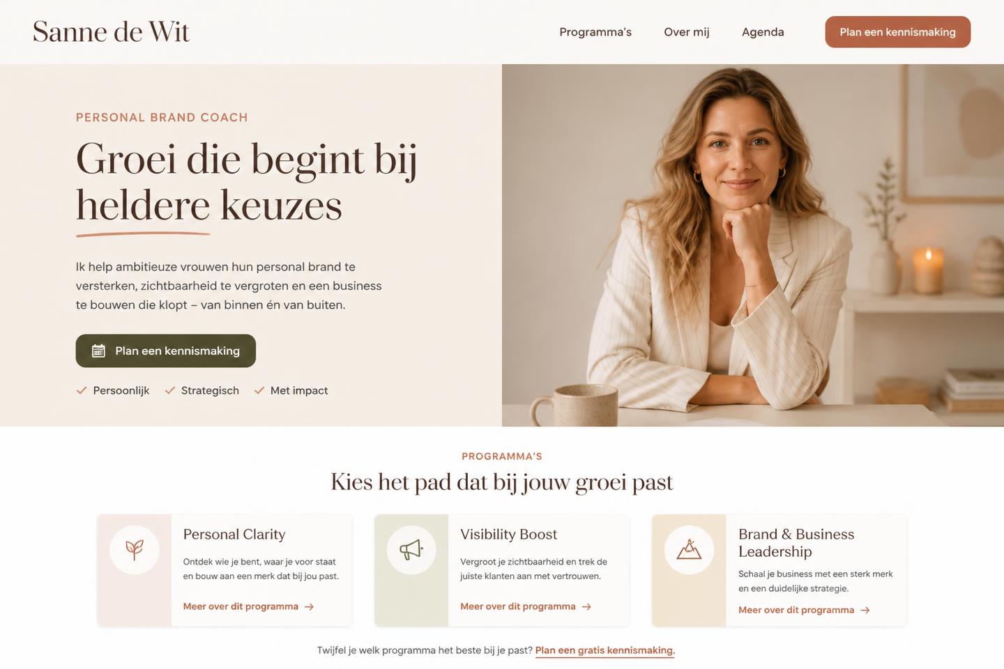Websiteontwerp Consultant of coach